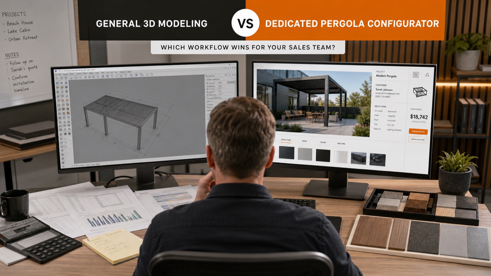 Pergola-Konfigurator für Schwerin: 3D, Preis und Montage in einem Projekt