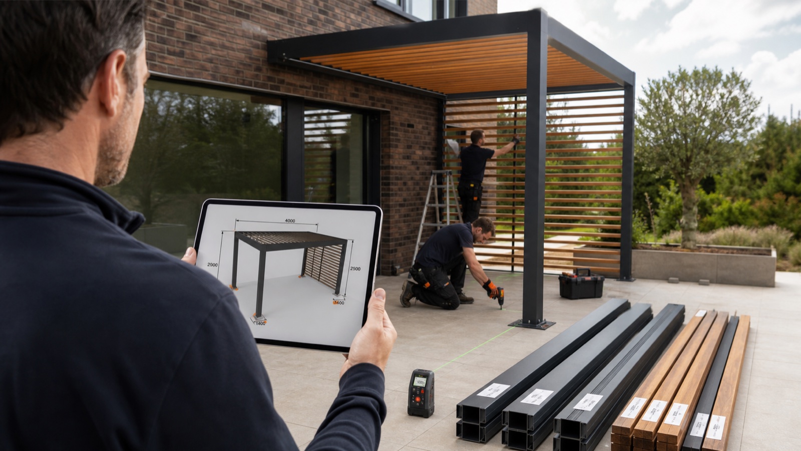 Pergola-Konfigurator für Dresden: 3D, Preis und Montage in einem Projekt