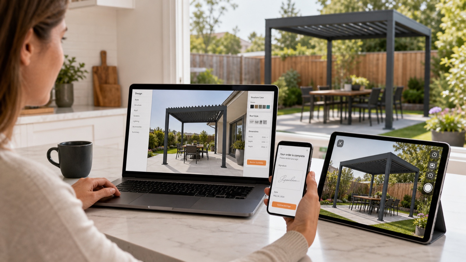 Pergola-Konfigurator für Wuppertal: 3D, Preis und Montage in einem Projekt