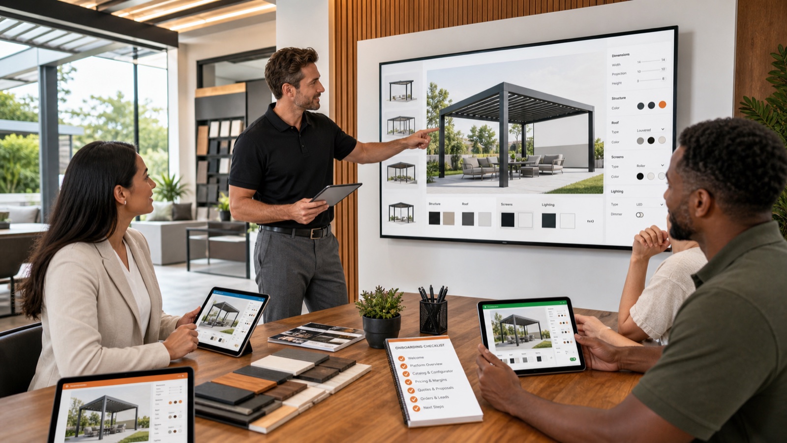 Pergola-Konfigurator für Essen: 3D, Preis und Montage in einem Projekt